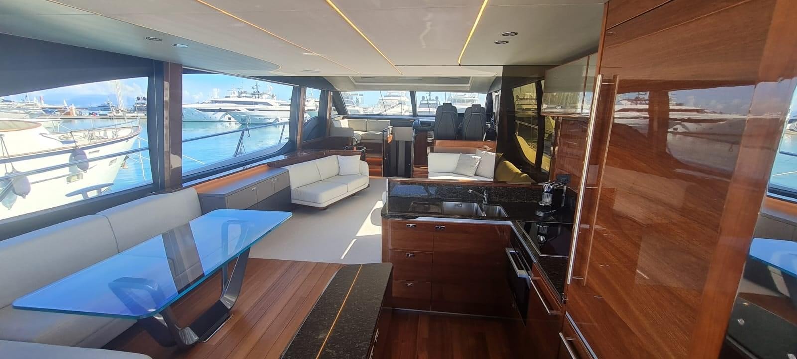 inside of a vehicle aboard ALEXANDRA II Yacht for Sale