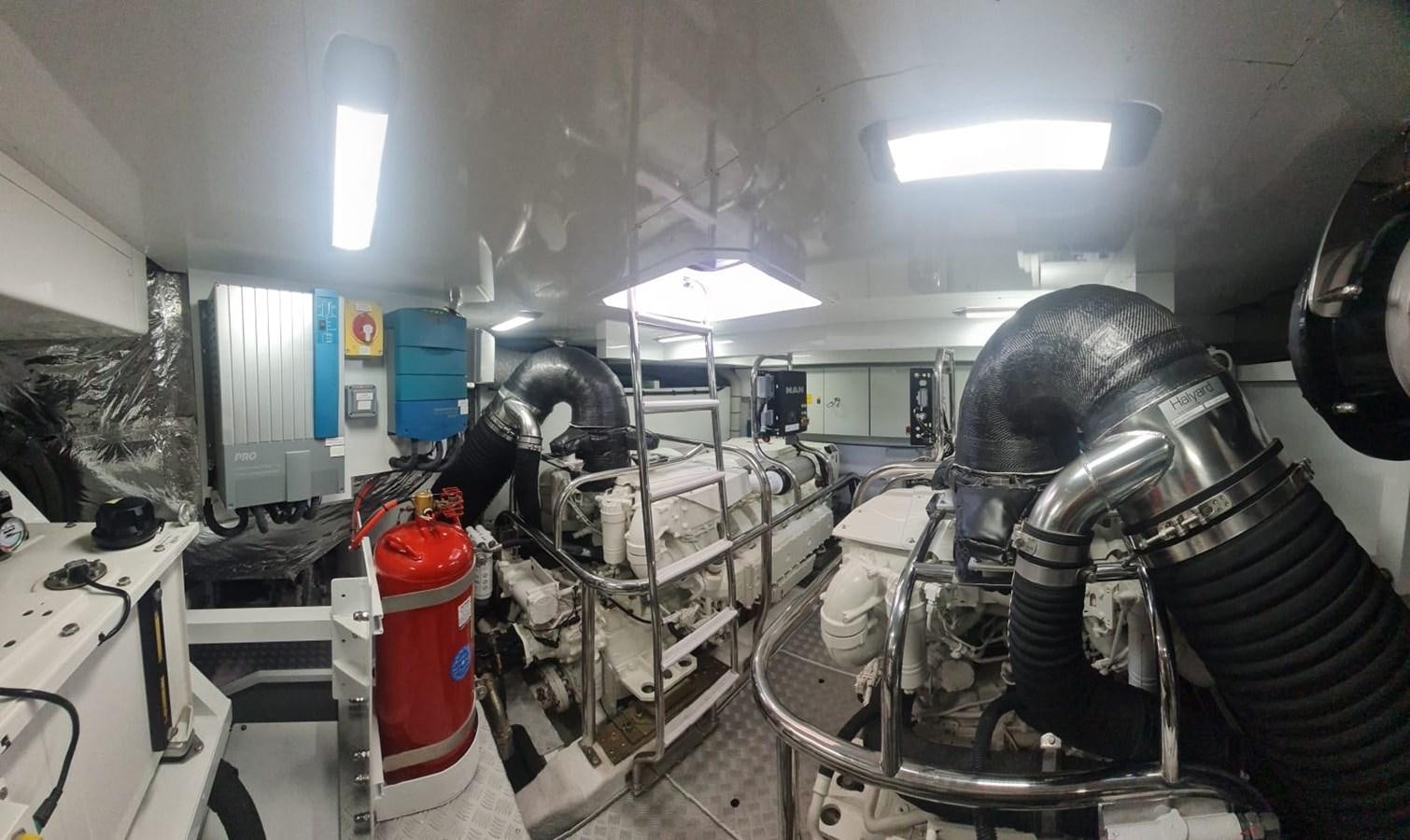 a room with machinery and equipment aboard ALEXANDRA II Yacht for Sale