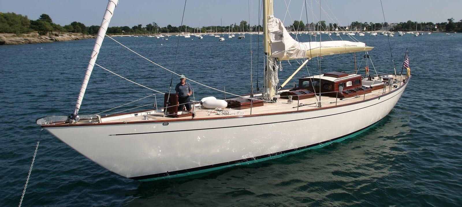 a person on a sailboat aboard ALDEBARAN Yacht for Sale