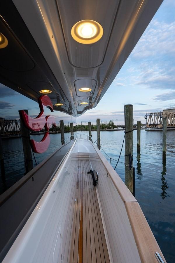 a boat on the water aboard NEW 2023 SIRENA 68 Yacht for Sale