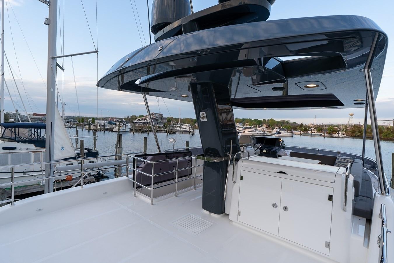 a boat on the water aboard NEW 2023 SIRENA 68 Yacht for Sale
