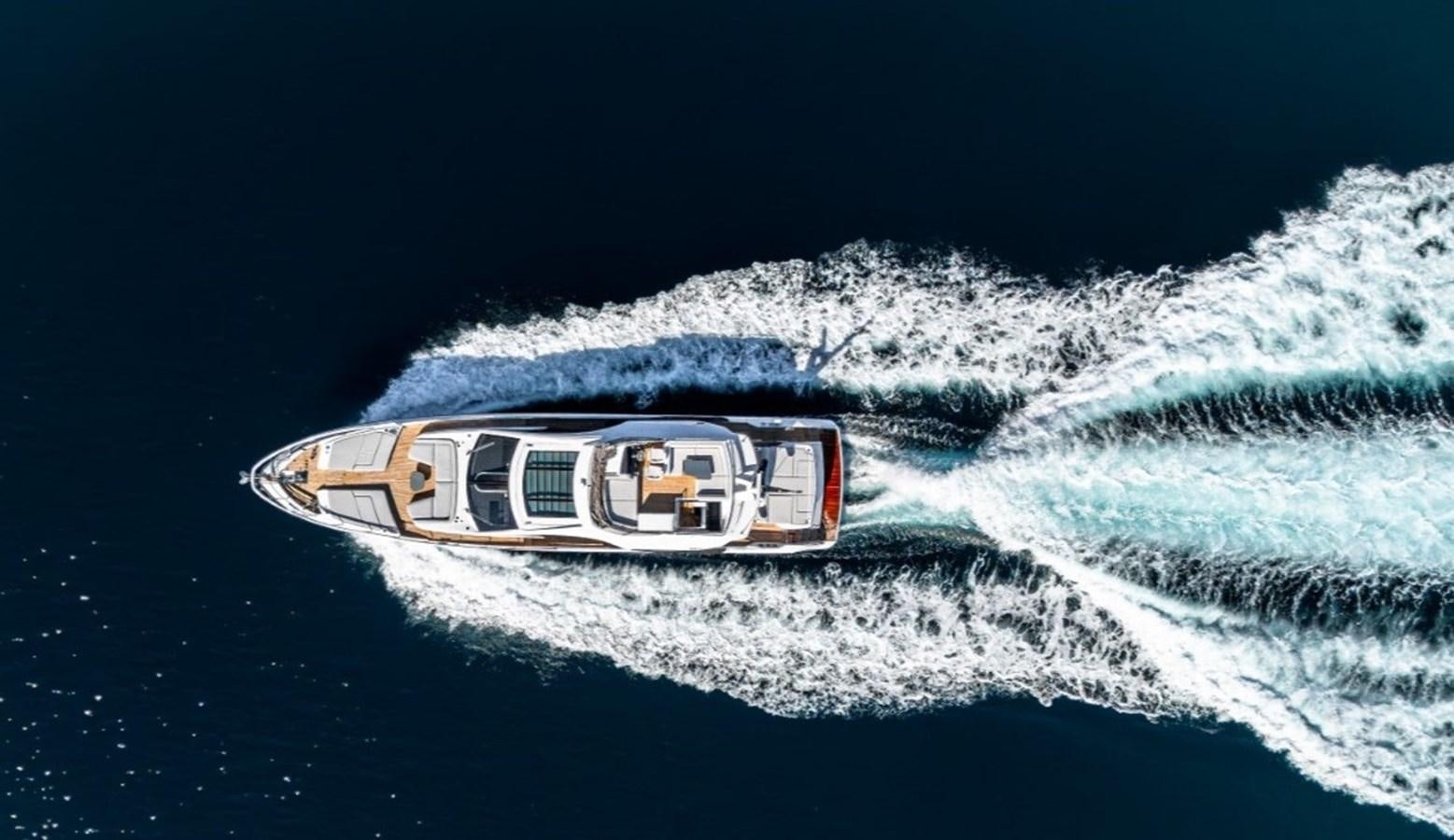 a ship in the ocean aboard KING LIAM Yacht for Sale