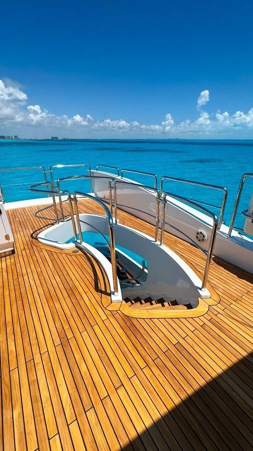 a boat on a deck aboard V&V Yacht for Sale