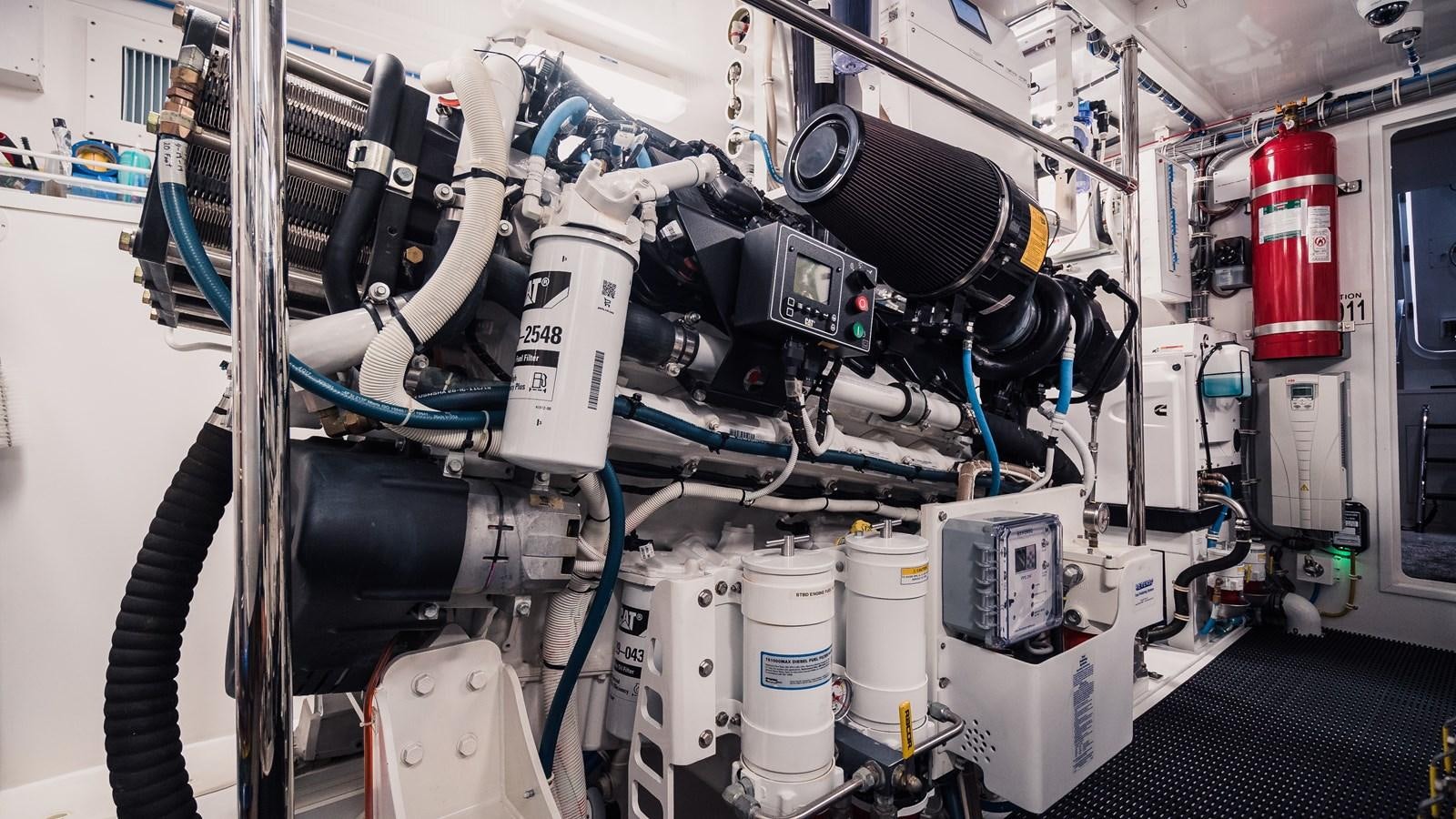 a machine with a large machine aboard LATITUDES Yacht for Sale