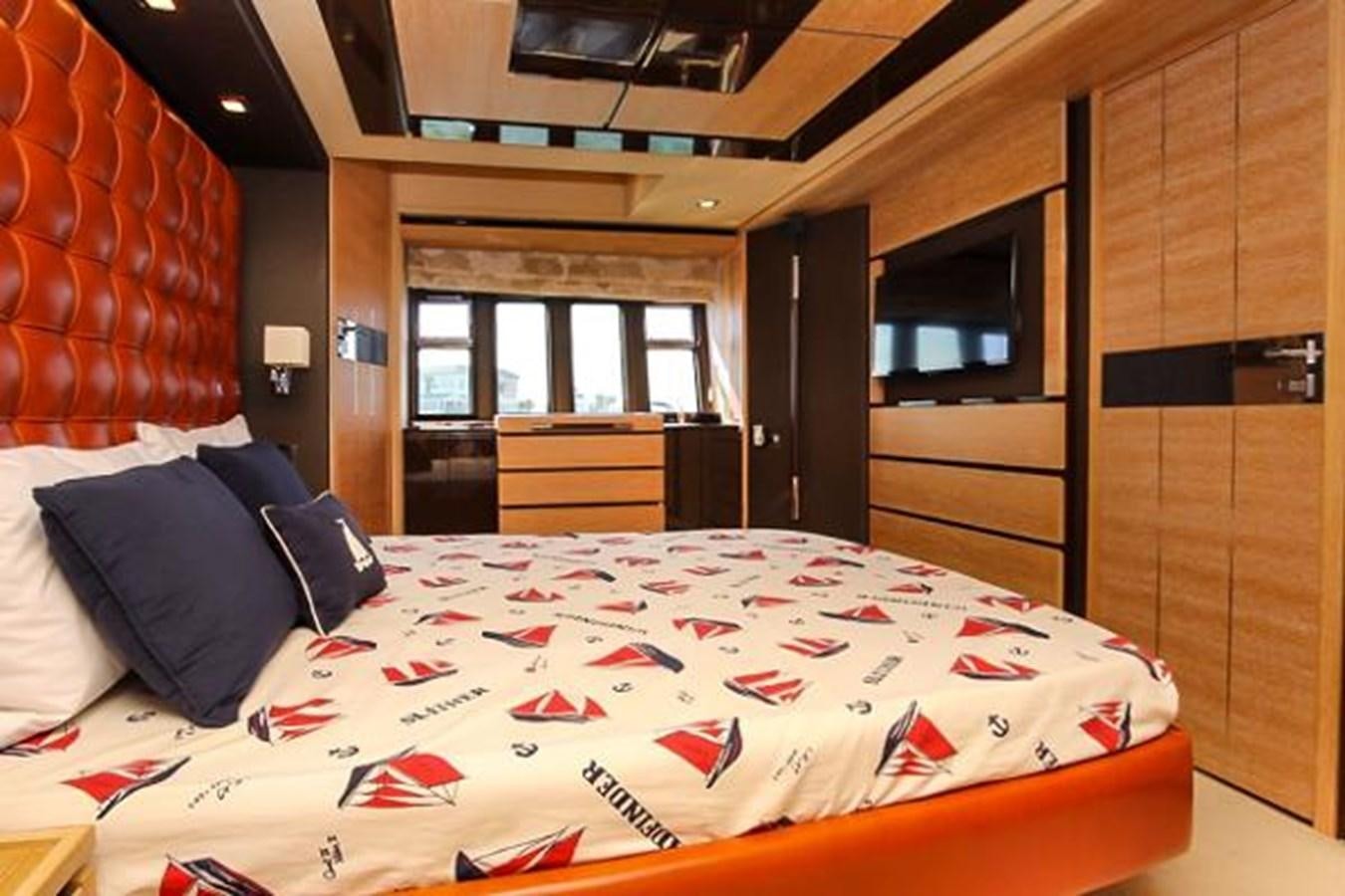 a bed in a room aboard 70 Yacht for Sale