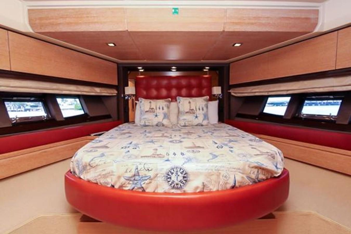 a bed in a room aboard 70 Yacht for Sale