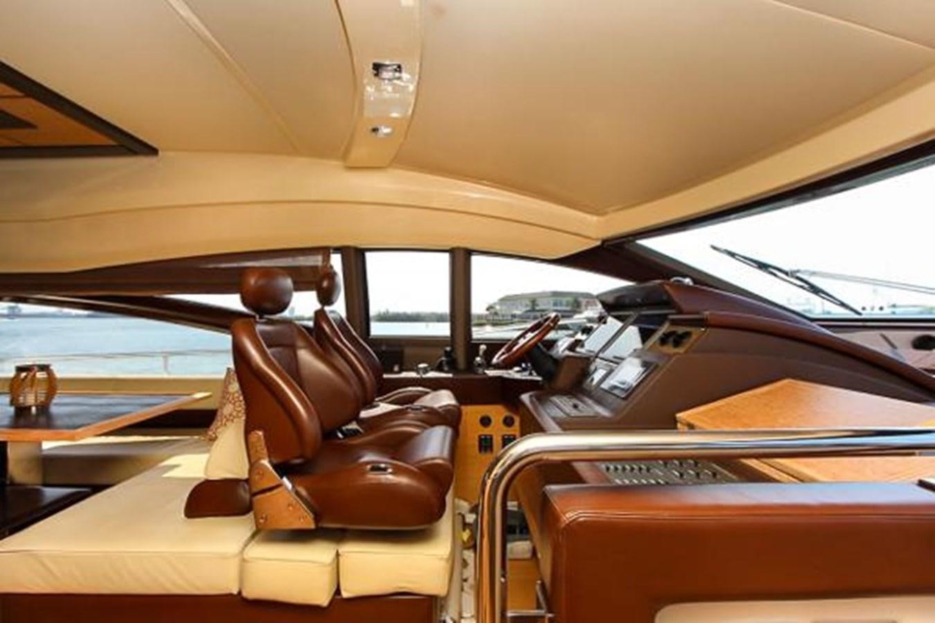 inside of a car aboard 70 Yacht for Sale
