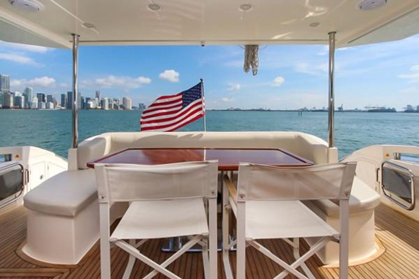 a flag on a boat aboard 70 Yacht for Sale