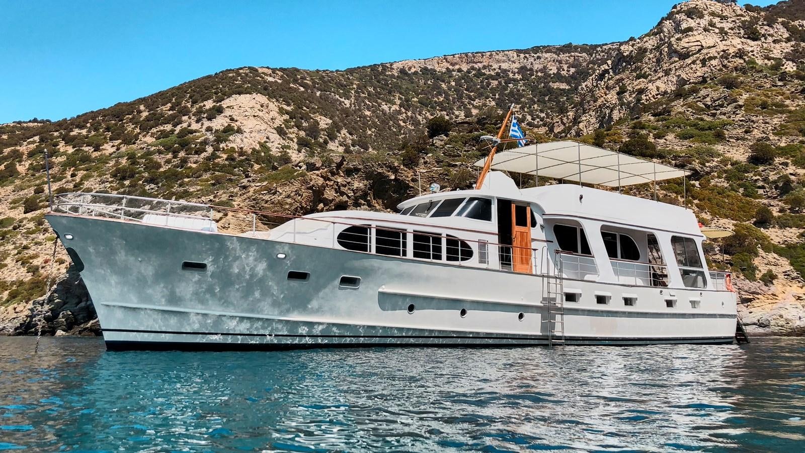 a boat on the water aboard PRINCESS SOFIA Yacht for Sale