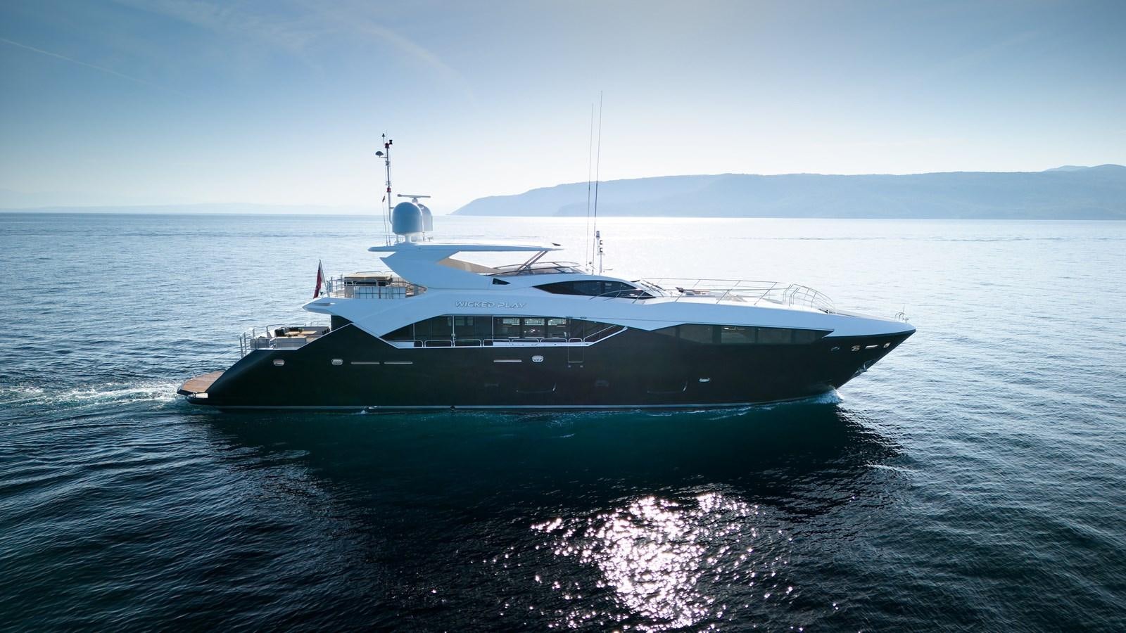 a boat in the water aboard WICKED PLAY Yacht for Sale