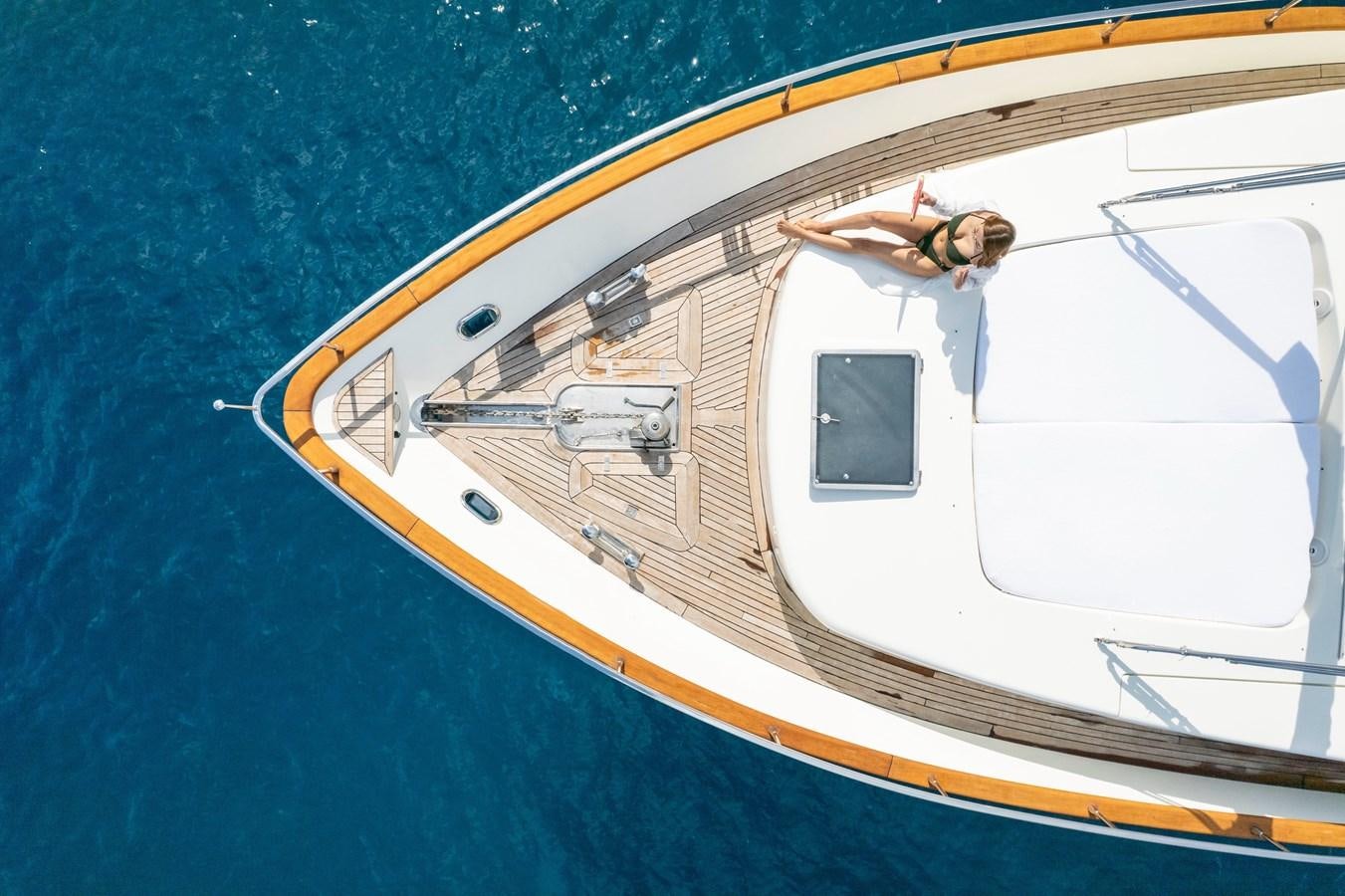 a person on a boat aboard D FLAWLESS Yacht for Sale