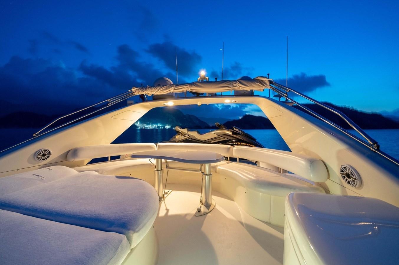 a white yacht with a blue sky aboard D FLAWLESS Yacht for Sale