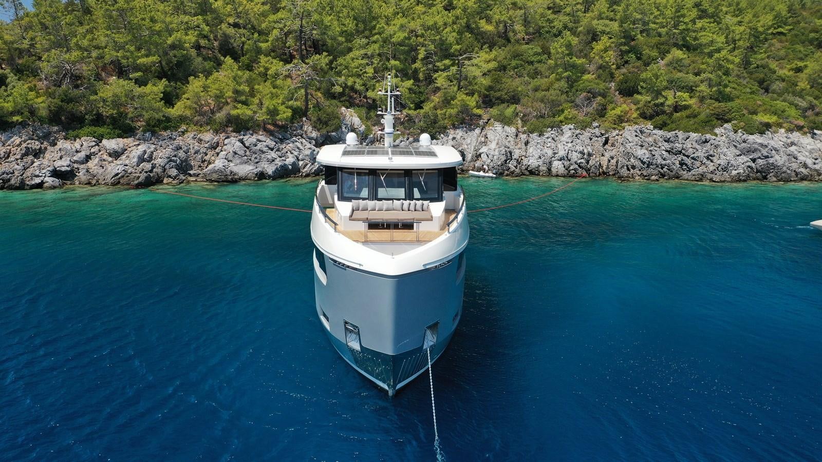 a boat on the water aboard TORTURA Yacht for Sale