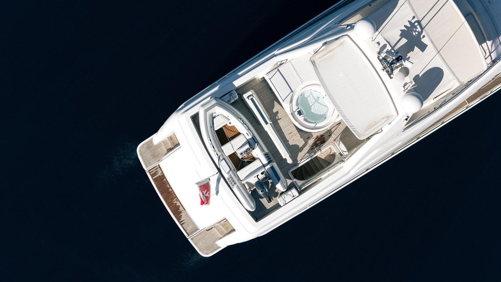 a space shuttle in the sky aboard LADY HELENA Yacht for Sale