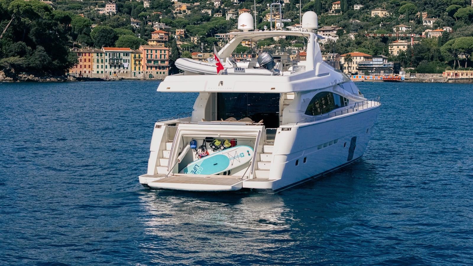 a boat on the water aboard LADY HELENA Yacht for Sale