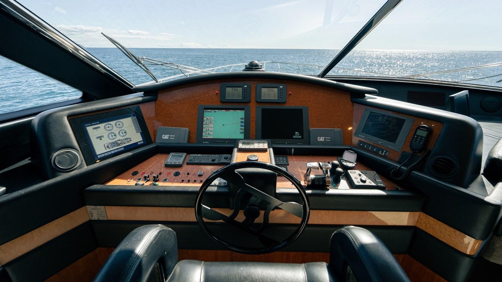 inside of a car aboard LADY HELENA Yacht for Sale