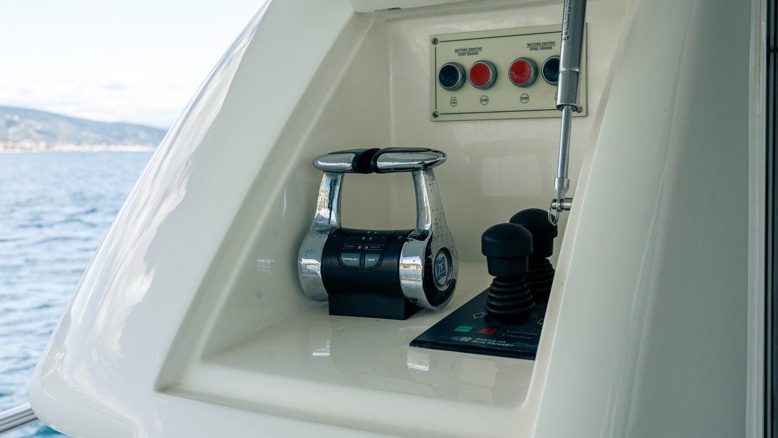 a camera on a window sill aboard LADY HELENA Yacht for Sale