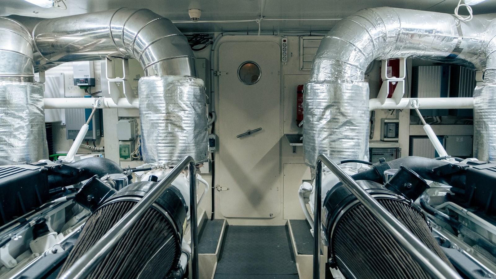 a room with machinery aboard LADY HELENA Yacht for Sale