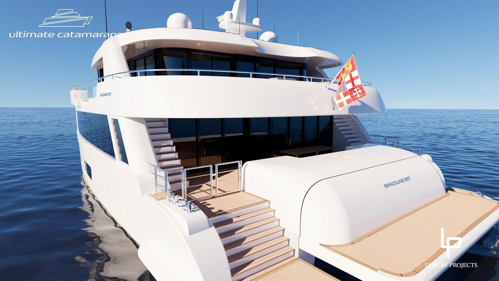 a boat on the water aboard SPACELINE 88 Yacht for Sale