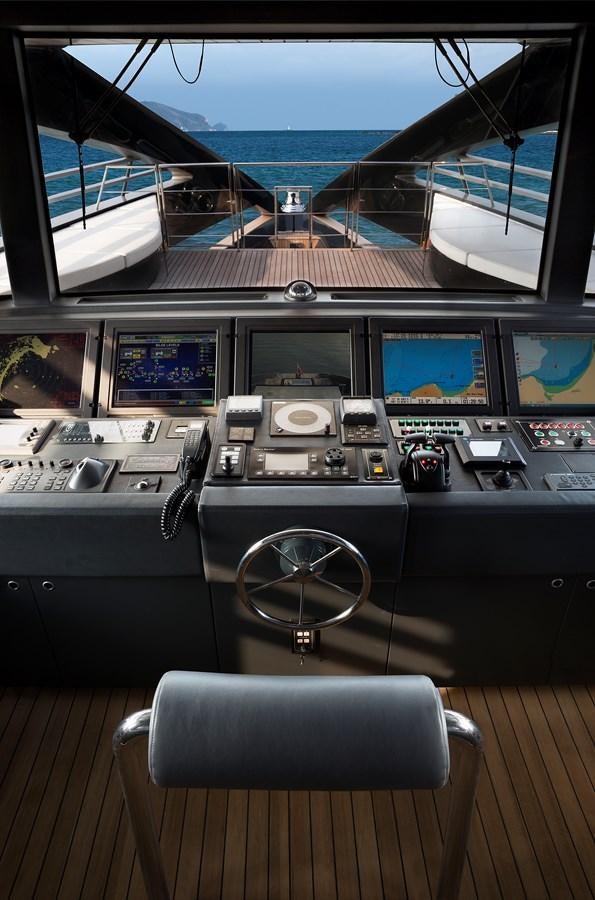 inside of a vehicle aboard OCEAN EMERALD Yacht for Sale