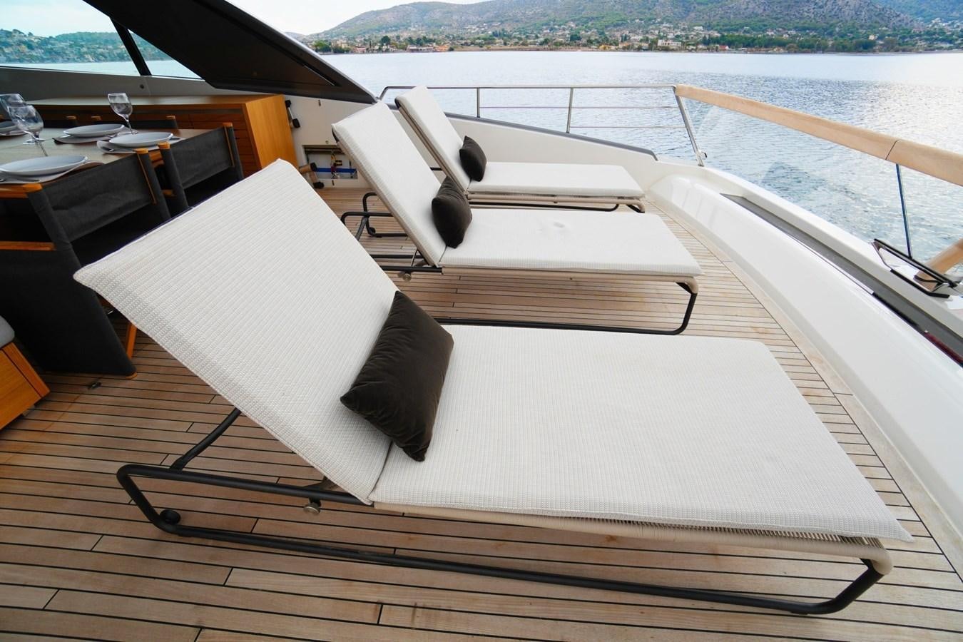 a boat on a deck aboard LOVE IS IN THE AIR Yacht for Sale