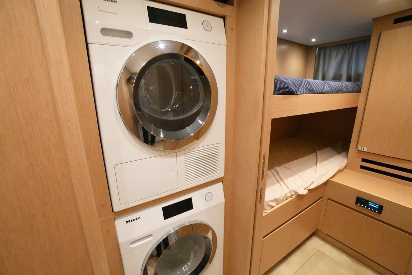 a washer and dryer in a room aboard LOVE IS IN THE AIR Yacht for Sale