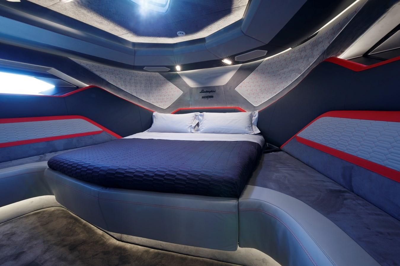 the inside of a car aboard FAST ONE Yacht for Sale