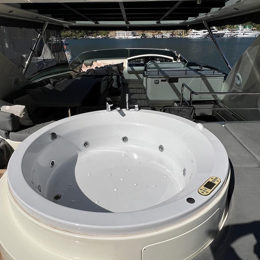 a large white circular object with holes in it aboard AZIMUT 98 2009 Yacht for Sale