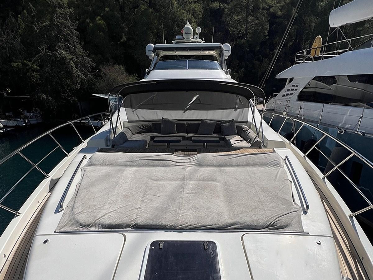 the front of a white car aboard AZIMUT 98 2009 Yacht for Sale