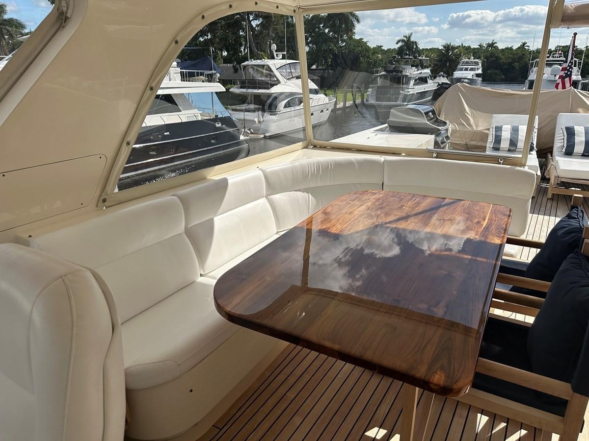 a table on a boat aboard BANDOL Yacht for Sale