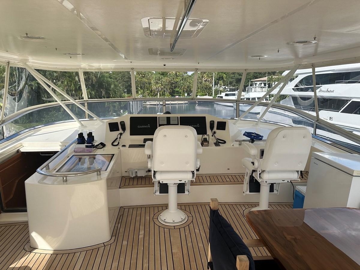 a room with chairs and tables aboard BANDOL Yacht for Sale