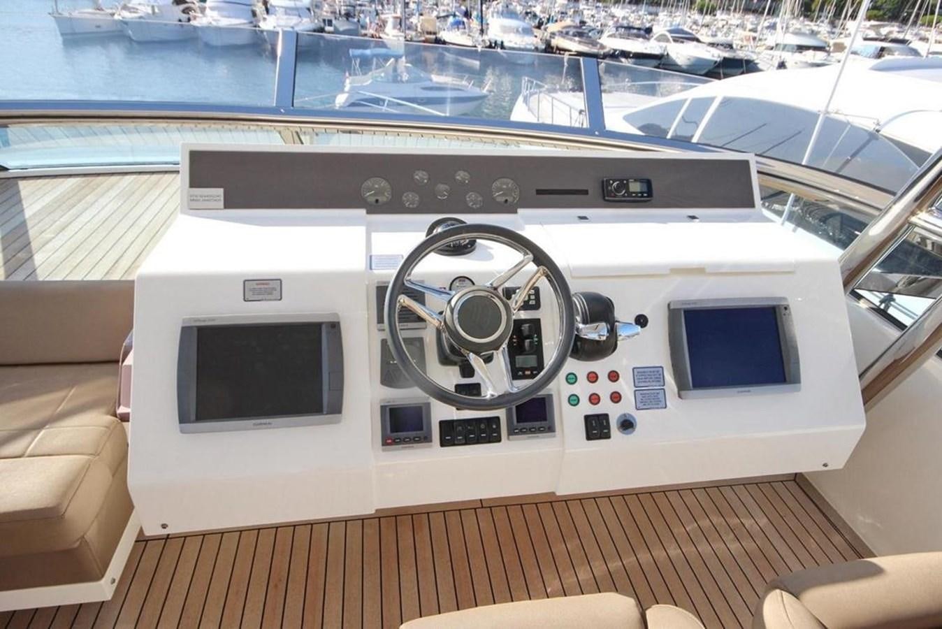 a control panel on a boat aboard SQUADRON 80 Yacht for Sale