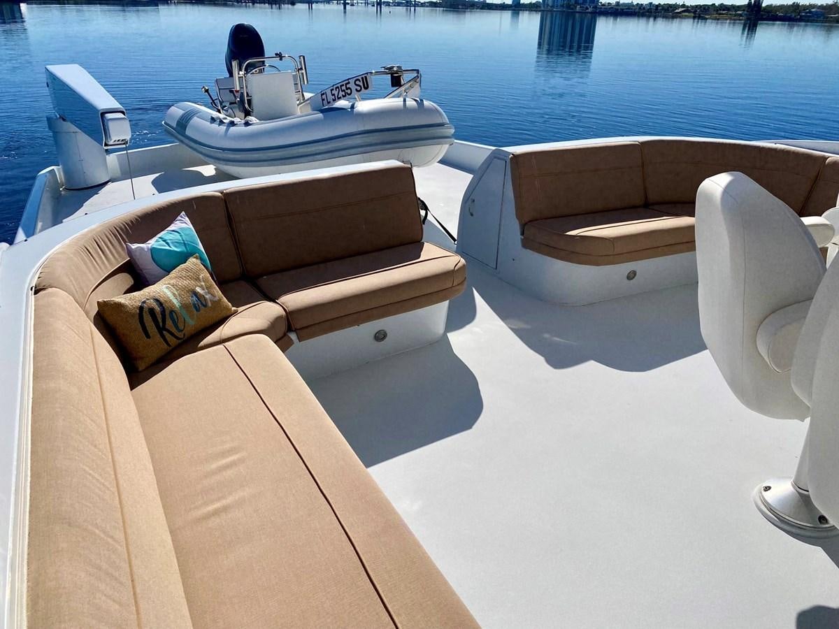 a boat on a deck aboard DREAM ON Yacht for Sale