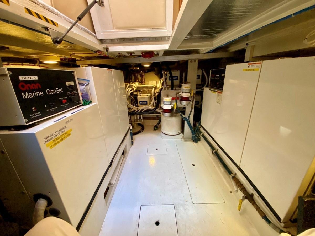 a room with a few machines aboard DREAM ON Yacht for Sale