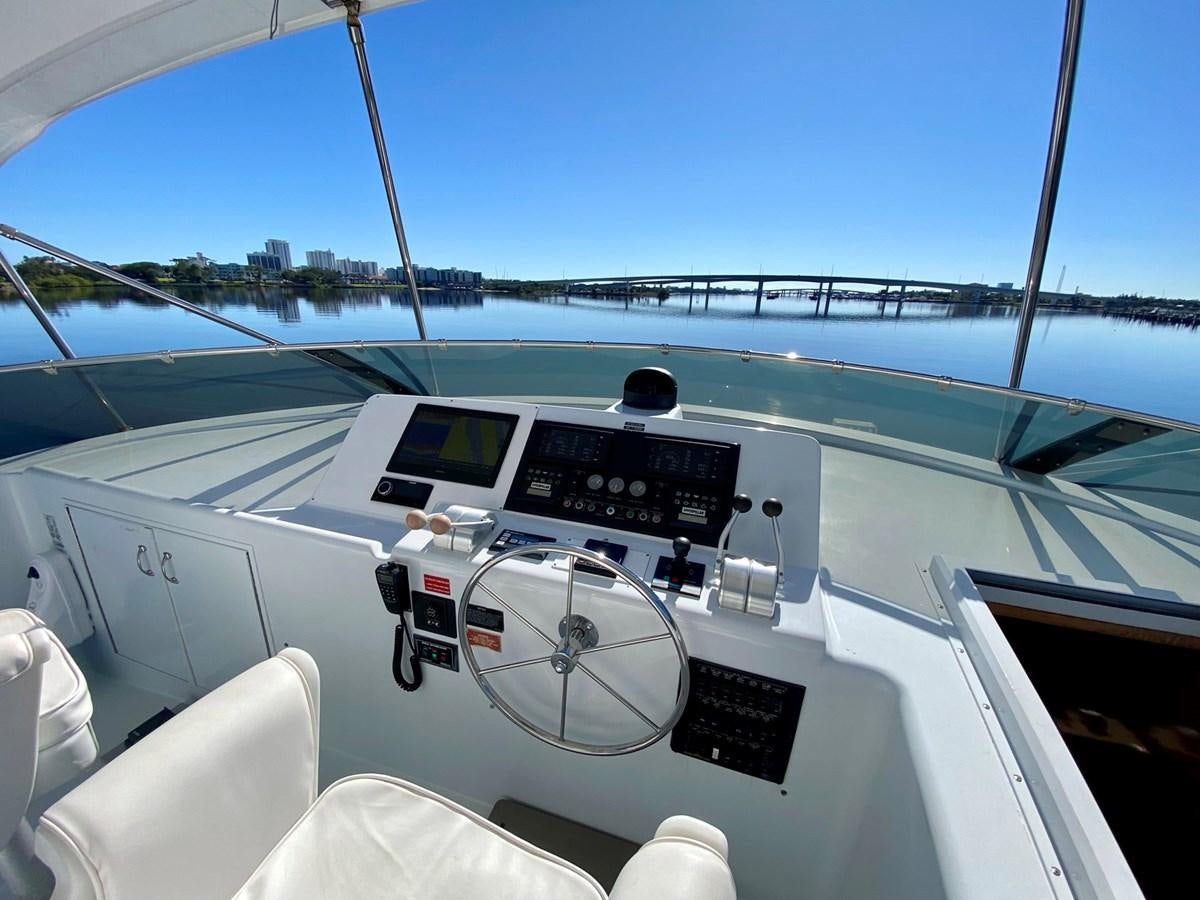 the cockpit of a plane aboard DREAM ON Yacht for Sale