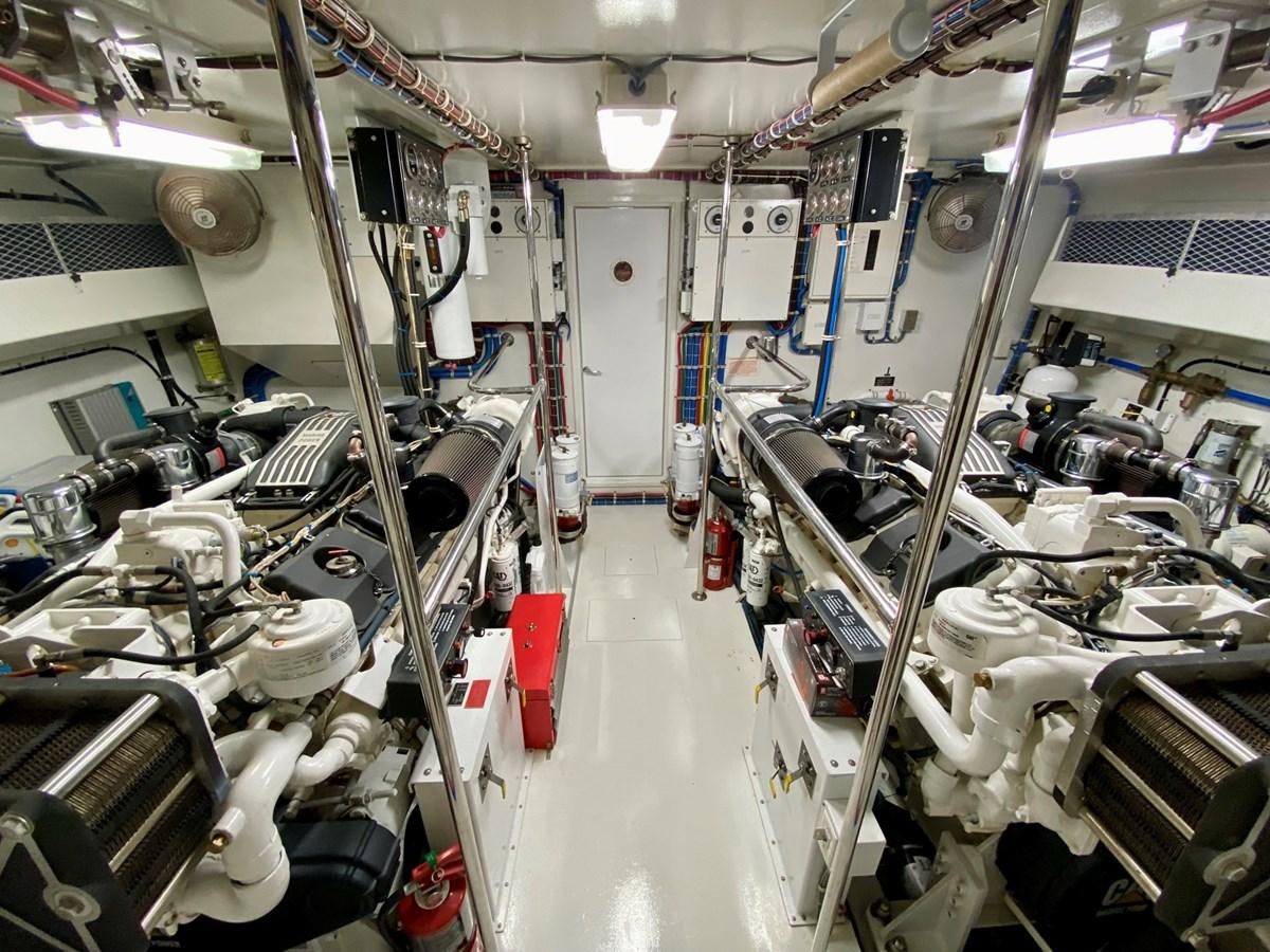 a room with machinery aboard DREAM ON Yacht for Sale