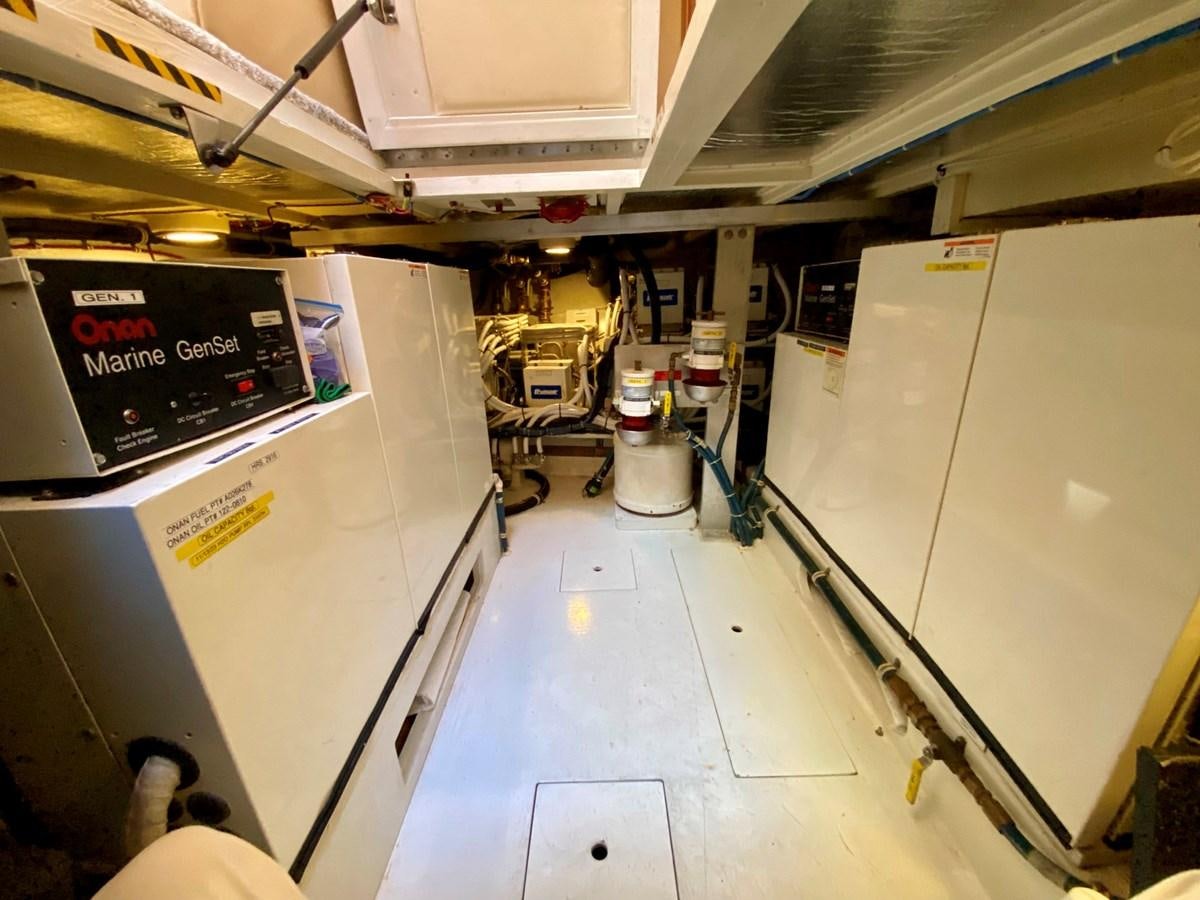 a room with a few machines aboard DREAM ON Yacht for Sale