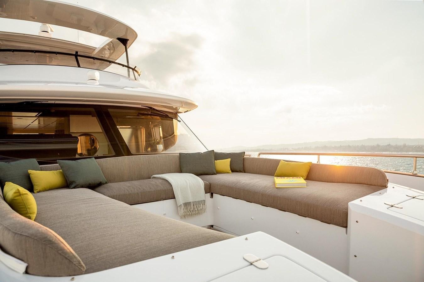 a boat on the water aboard AZIMUT MAGELLANO 66 Yacht for Sale