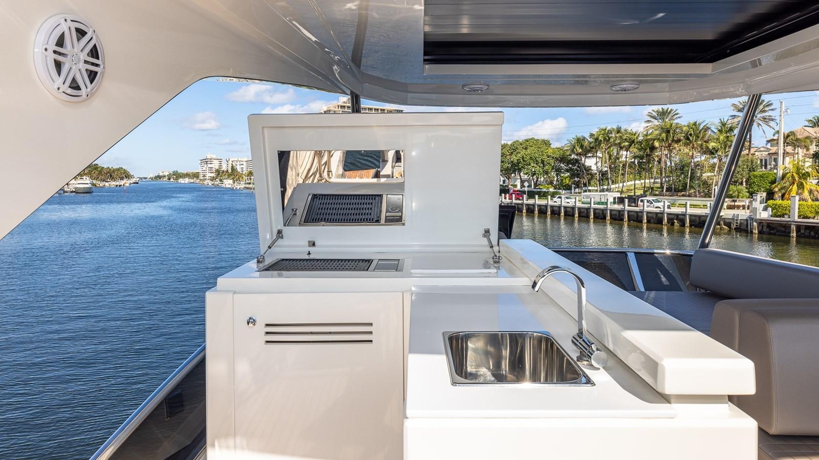 a boat on the water aboard ISLA BONITA Yacht for Sale
