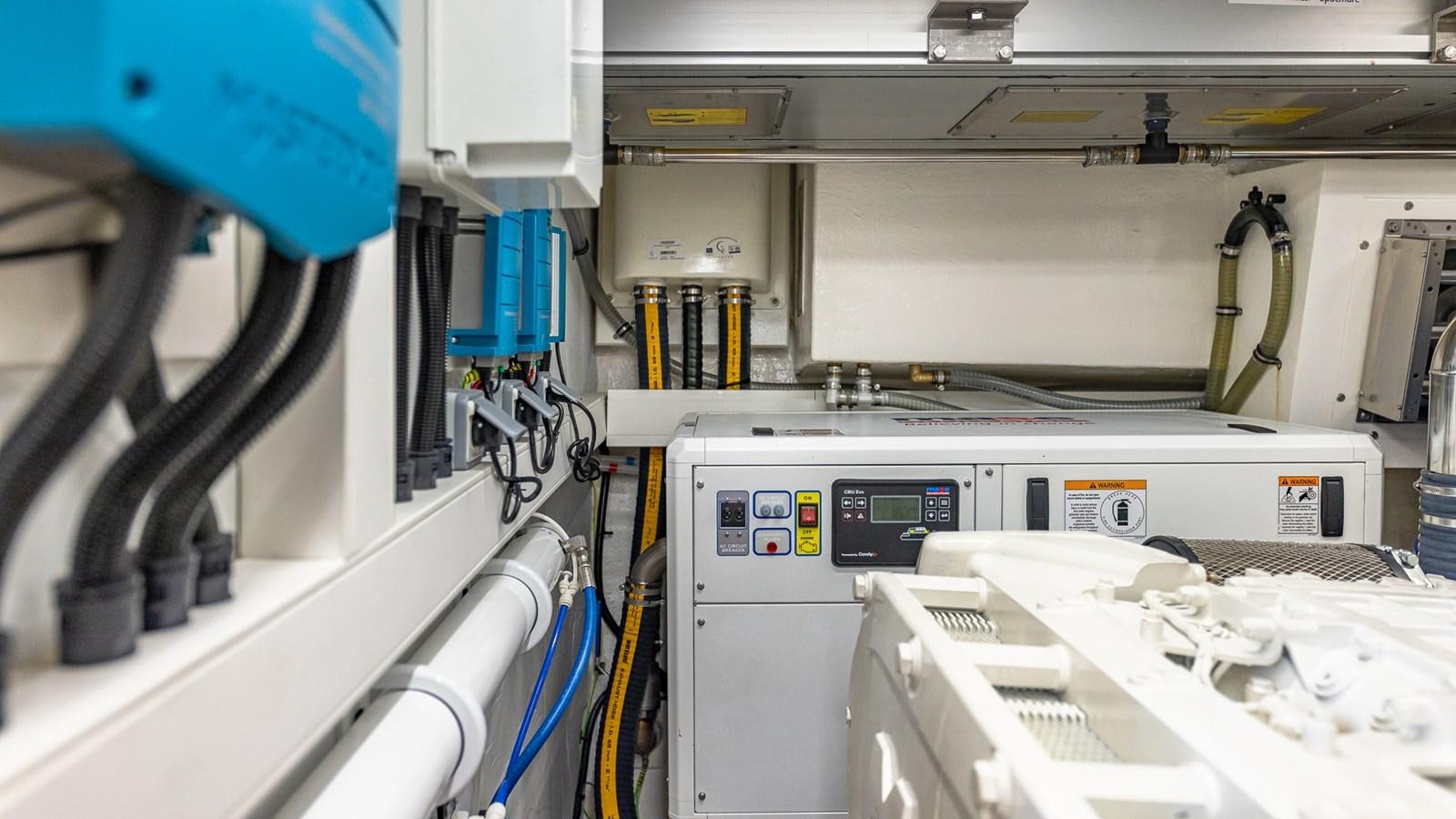 a close-up of a machine aboard ISLA BONITA Yacht for Sale