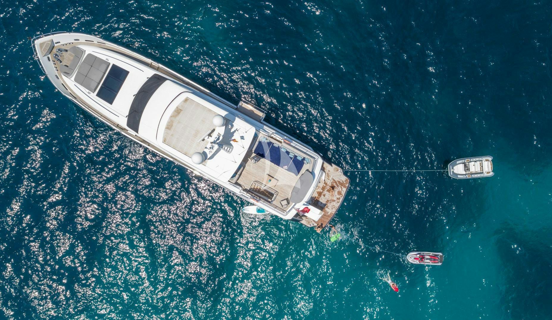 a satellite in space aboard KOHUBA Yacht for Charter