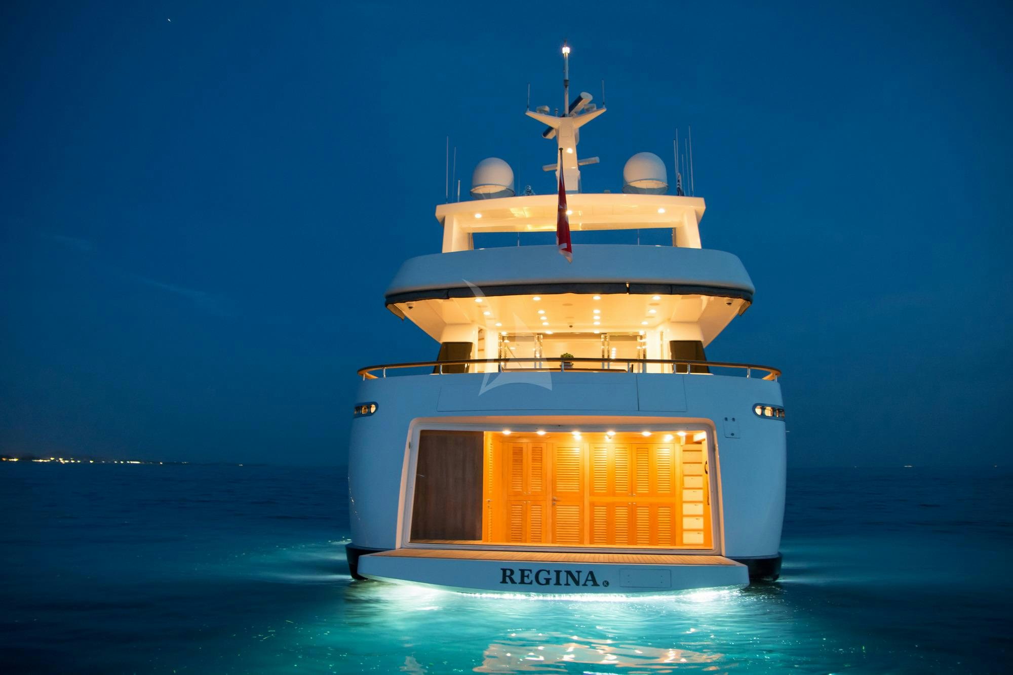 a boat in the water aboard REGINA K Yacht for Charter