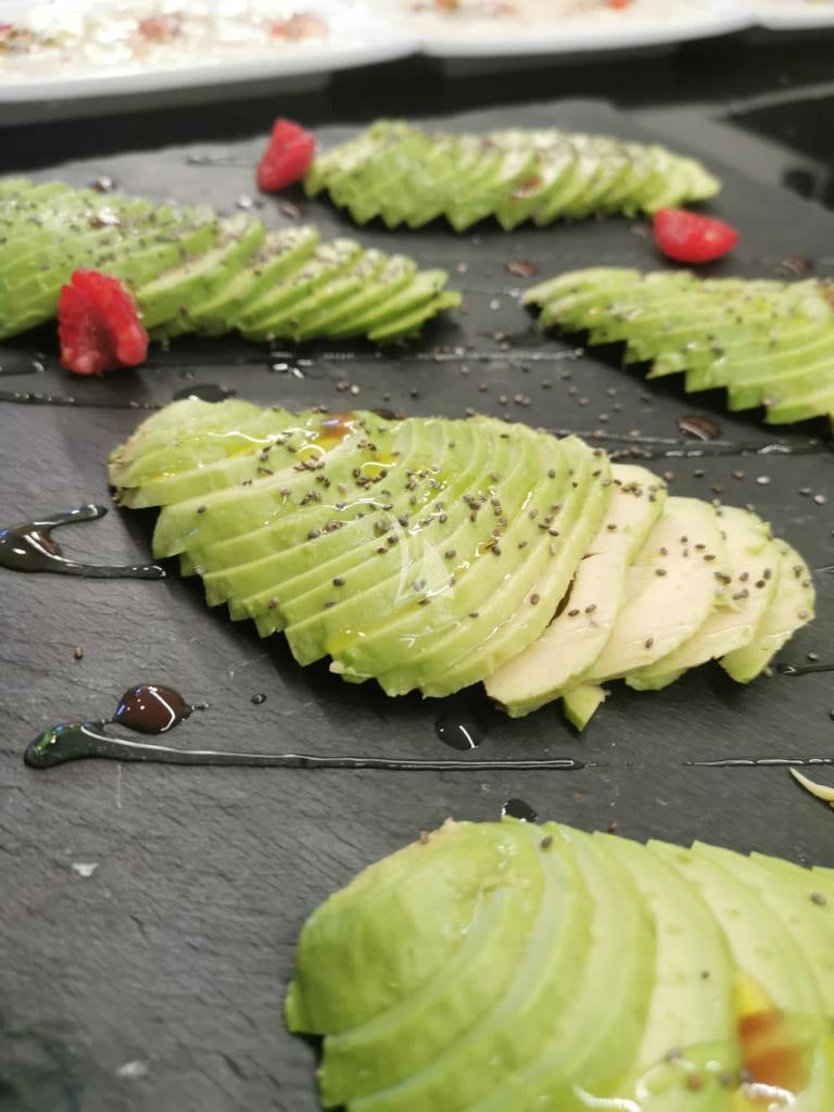 a group of vegetables on a table aboard SEA SHELL Yacht for Charter
