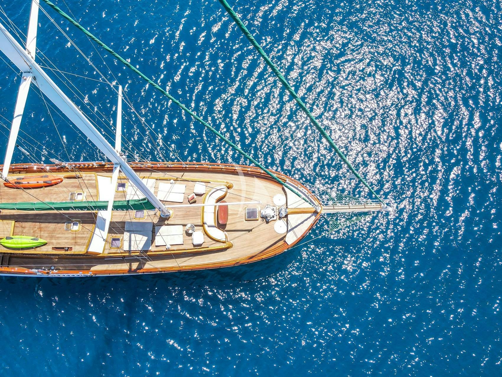 a boat in the water aboard LADY CHRISTA Yacht for Charter