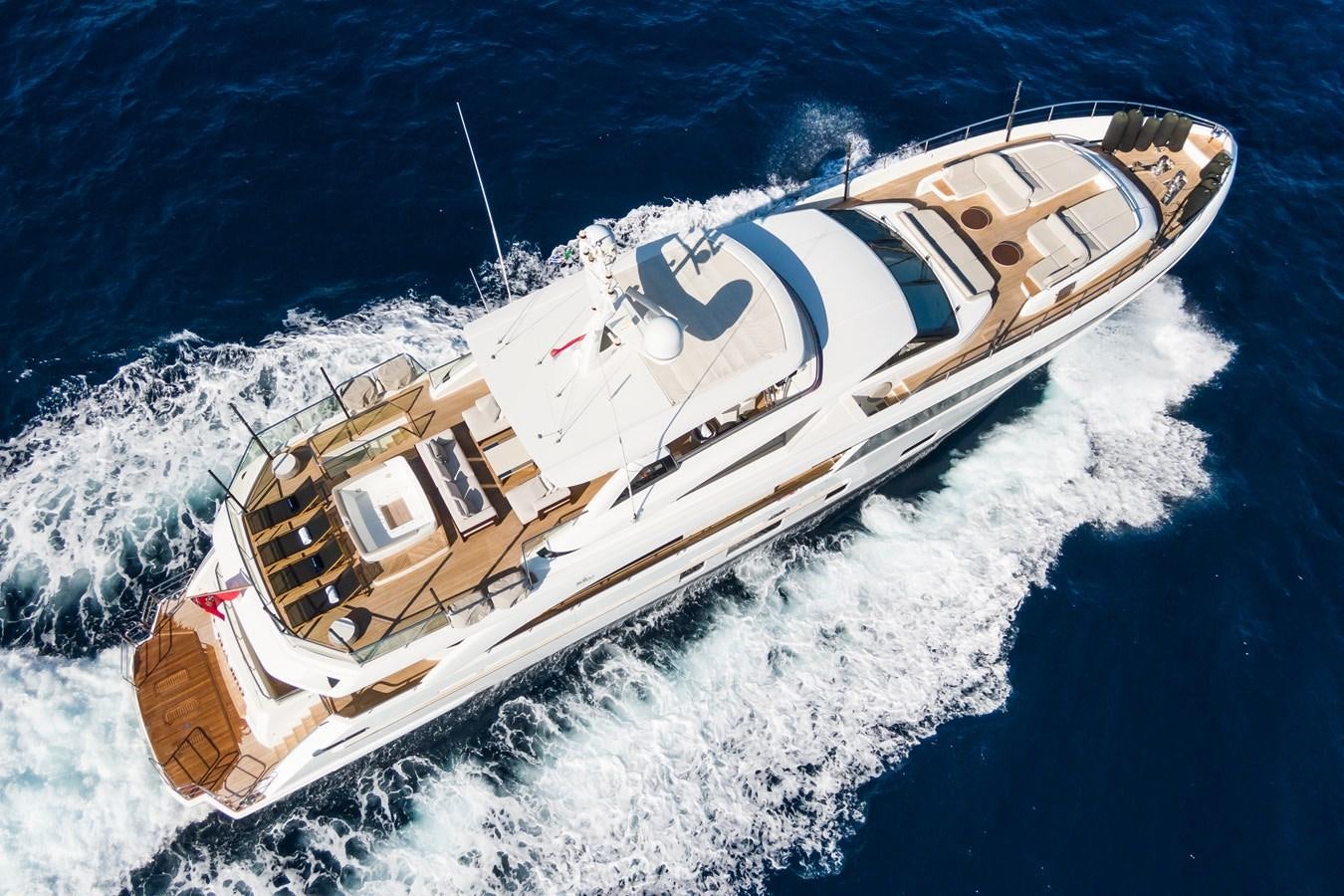a high angle view of a ship aboard MINOR FAMILY AFFAIR Yacht for Charter