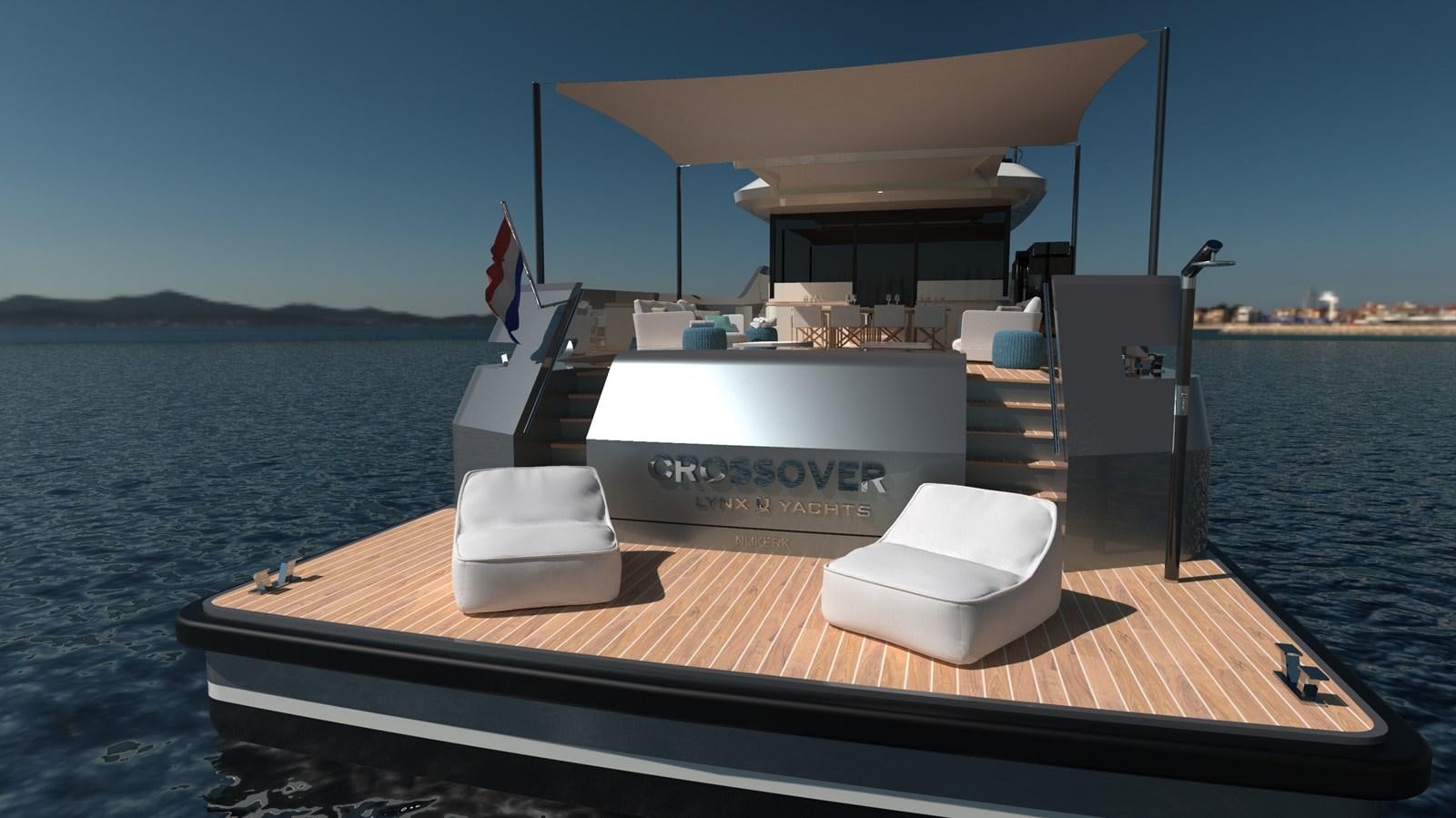 a boat on the water aboard CROSSOVER 27M Yacht for Sale