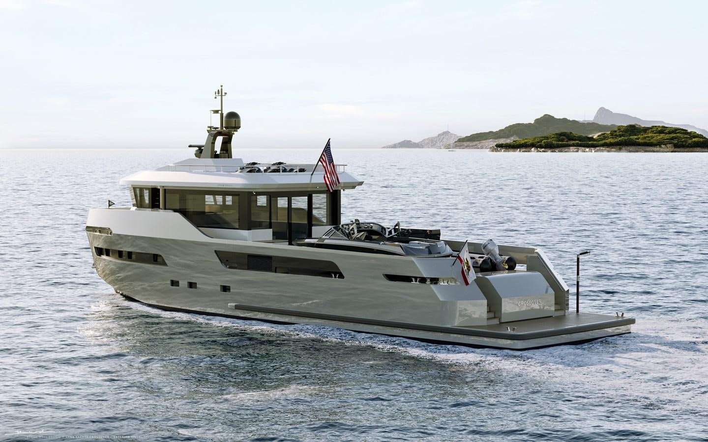 a boat on the water aboard CROSSOVER 27M Yacht for Sale