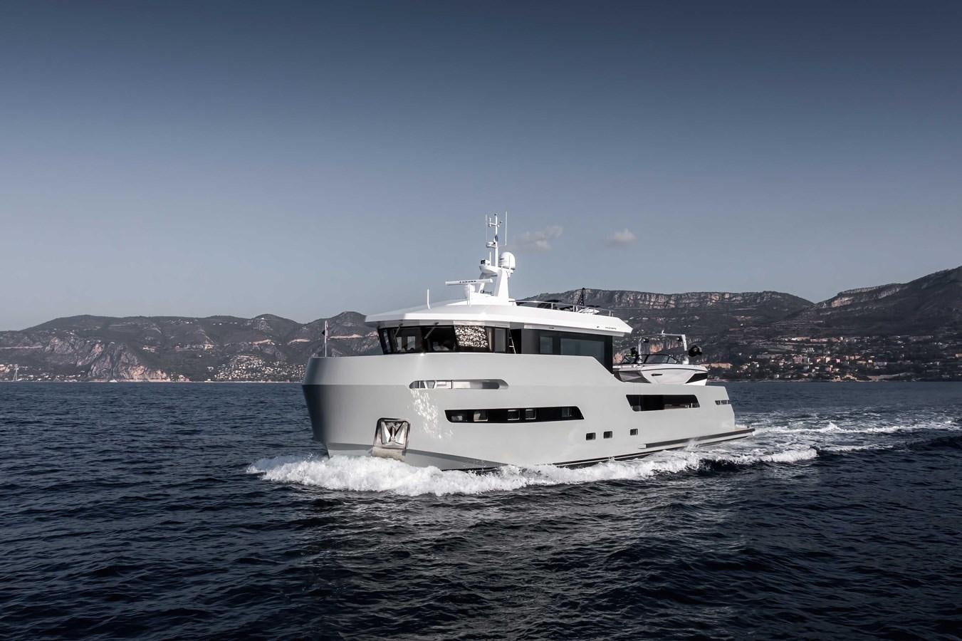 a boat on the water aboard CROSSOVER 27M Yacht for Sale