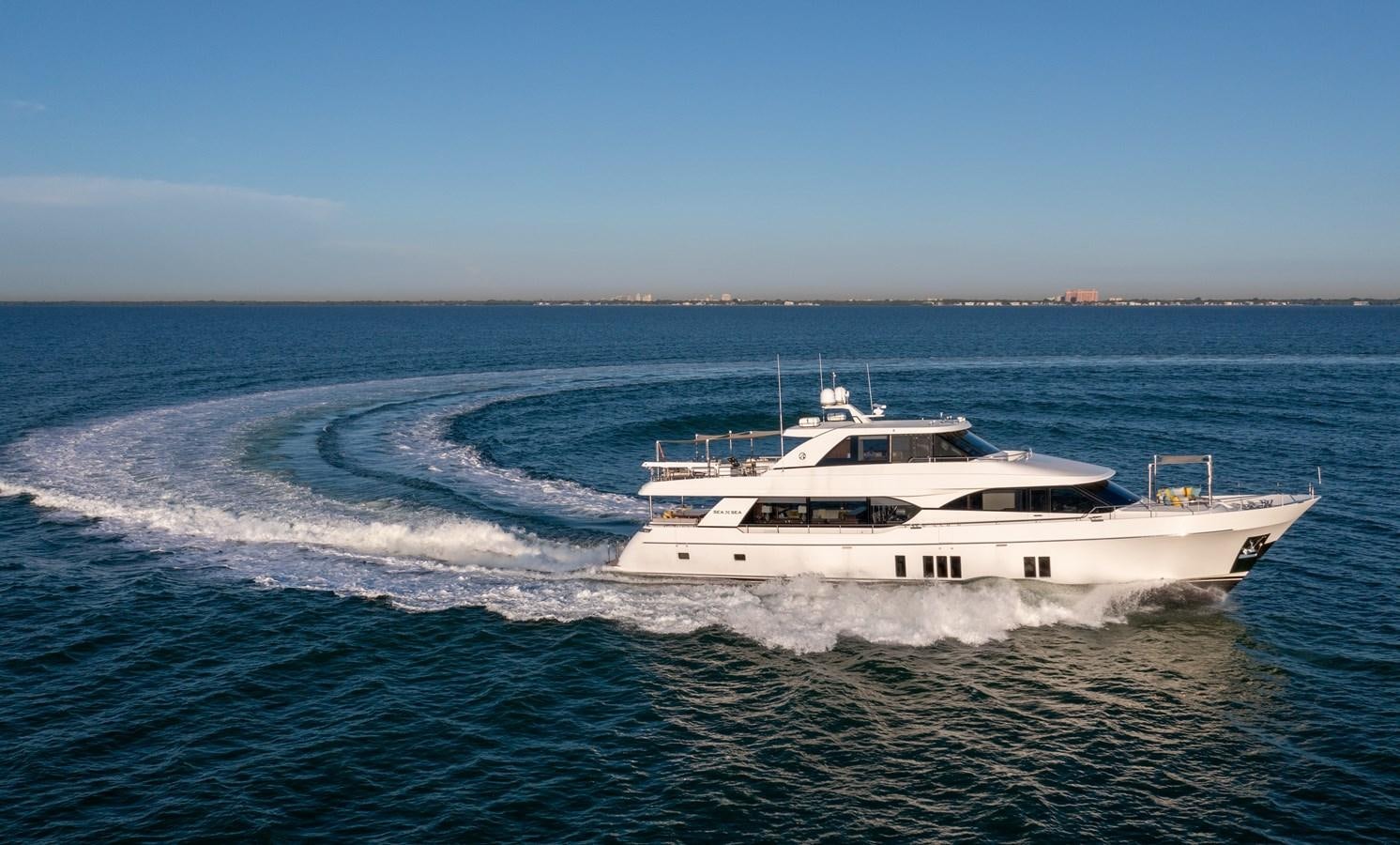 a boat on the water aboard SEA N SEA Yacht for Charter