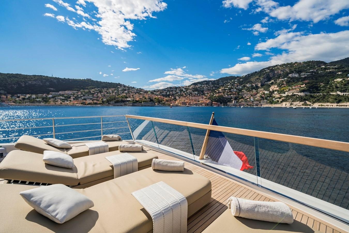 a boat on the water aboard SALT Yacht for Charter
